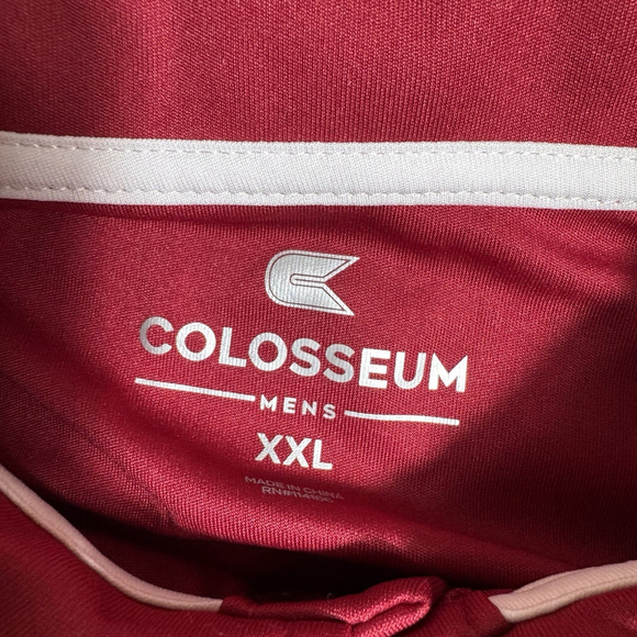 Colosseum Stanford University Cardinal Dri-Fit Polo Shirt Red Men’s Size XXL - Picture 4 of 6
